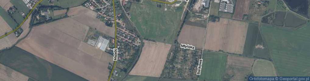 Zdjęcie satelitarne Młyńska ul.